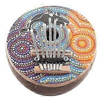 7 Key Tuneable Coconut Shell Mbira Portable Kalimba Adjustable Finger Thumb Piano Musical Instrumen