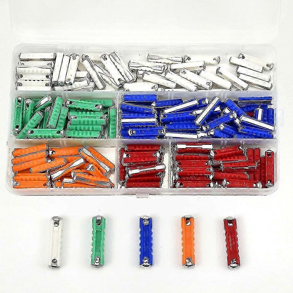 Assorted Multicolor Torpedo Fuses Kit, 200 Pieces for Automotive Use