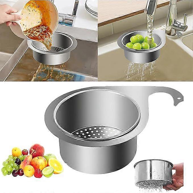 Sink Strainer, Swan Sink Strainer Basket,Multi-Functional Drain Basket,Corner Sink Strainer,Kitchen Sink Drainer