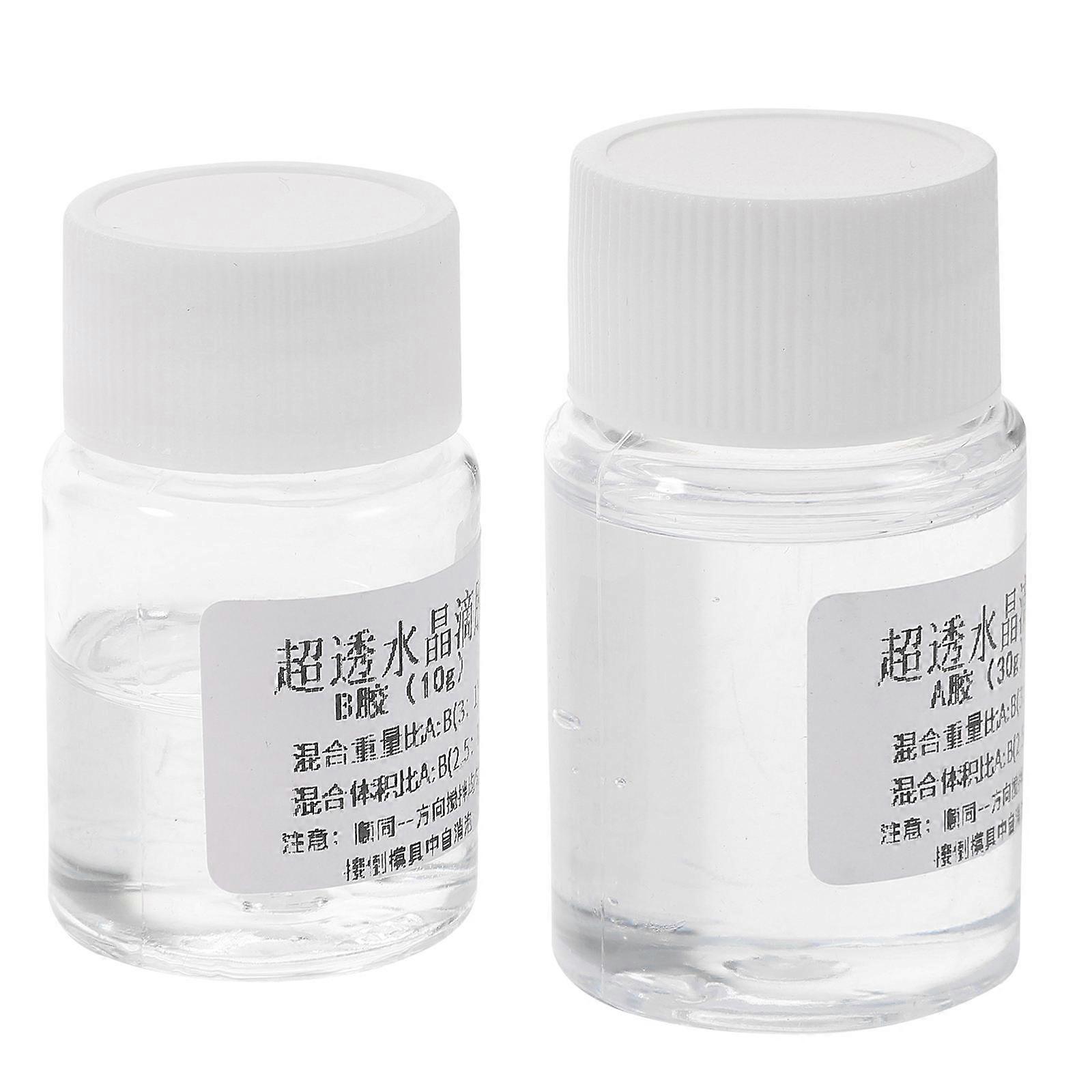 2 Sets Ab Epoxy Resin Glue for Diy Crafts, Art Projects, and Jewelry Making   Crystal Clear Adhesive for Casting and Bonding