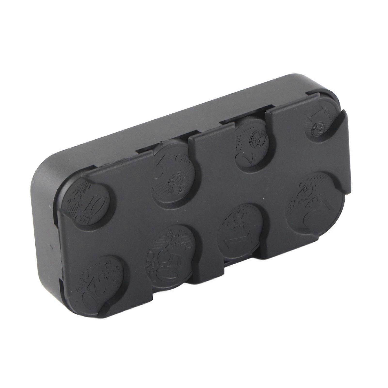 Rectangular Euro Coin Dispenser, Plastic Coin Storage Box