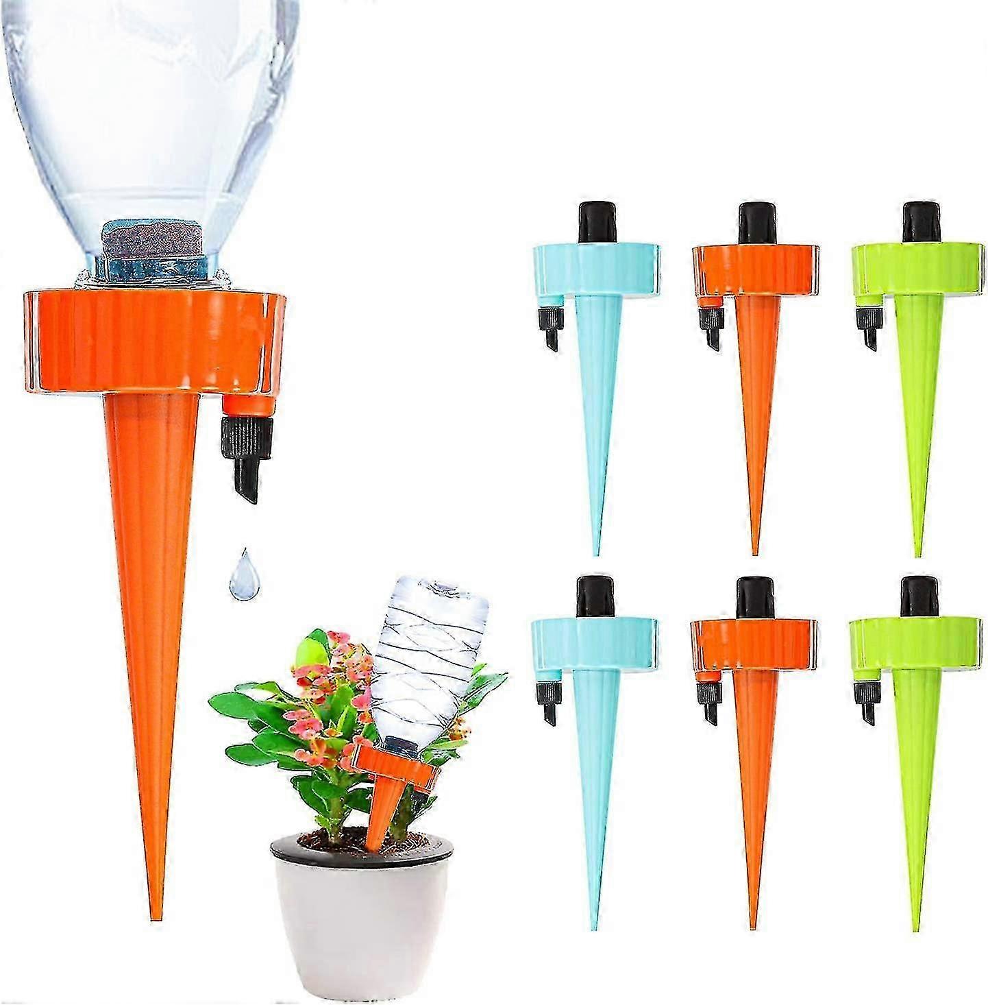 6pcs Self Watering Spikes, Plant Self Watering Devices,9623 Edition 0827