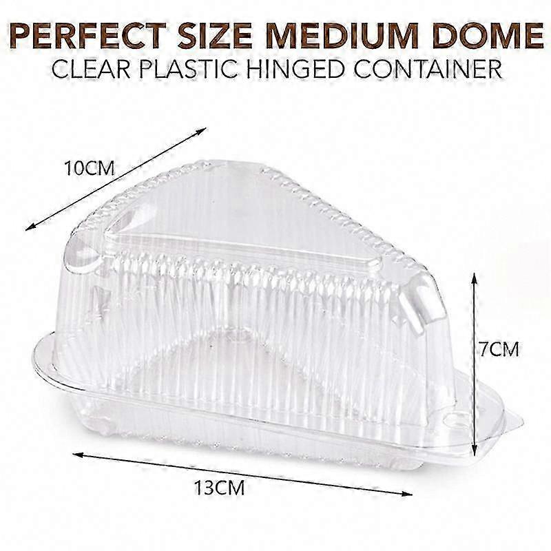 100Pcs Triangle Cheesecake Boxes, Slice Cake Box, Triangle Pie Holders for Bakery, Party, Wedding
