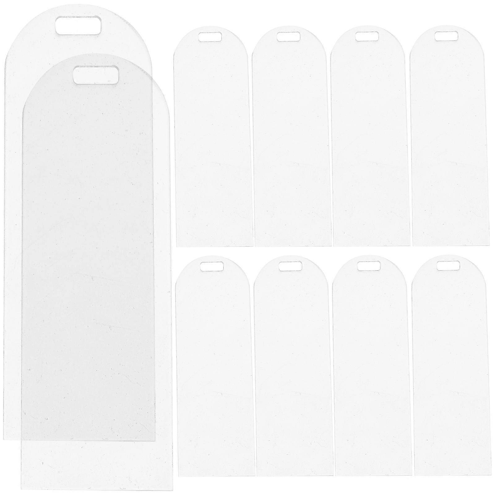 10Pcs Clear Acrylic Bookmarks Blank Acrylic Bookmarks Blank Bookmarks Unfinished Clear Bookmarks