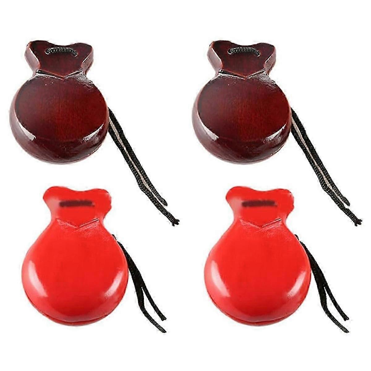 Flamenco Dance Orff Percussion Instrument Red & Brown