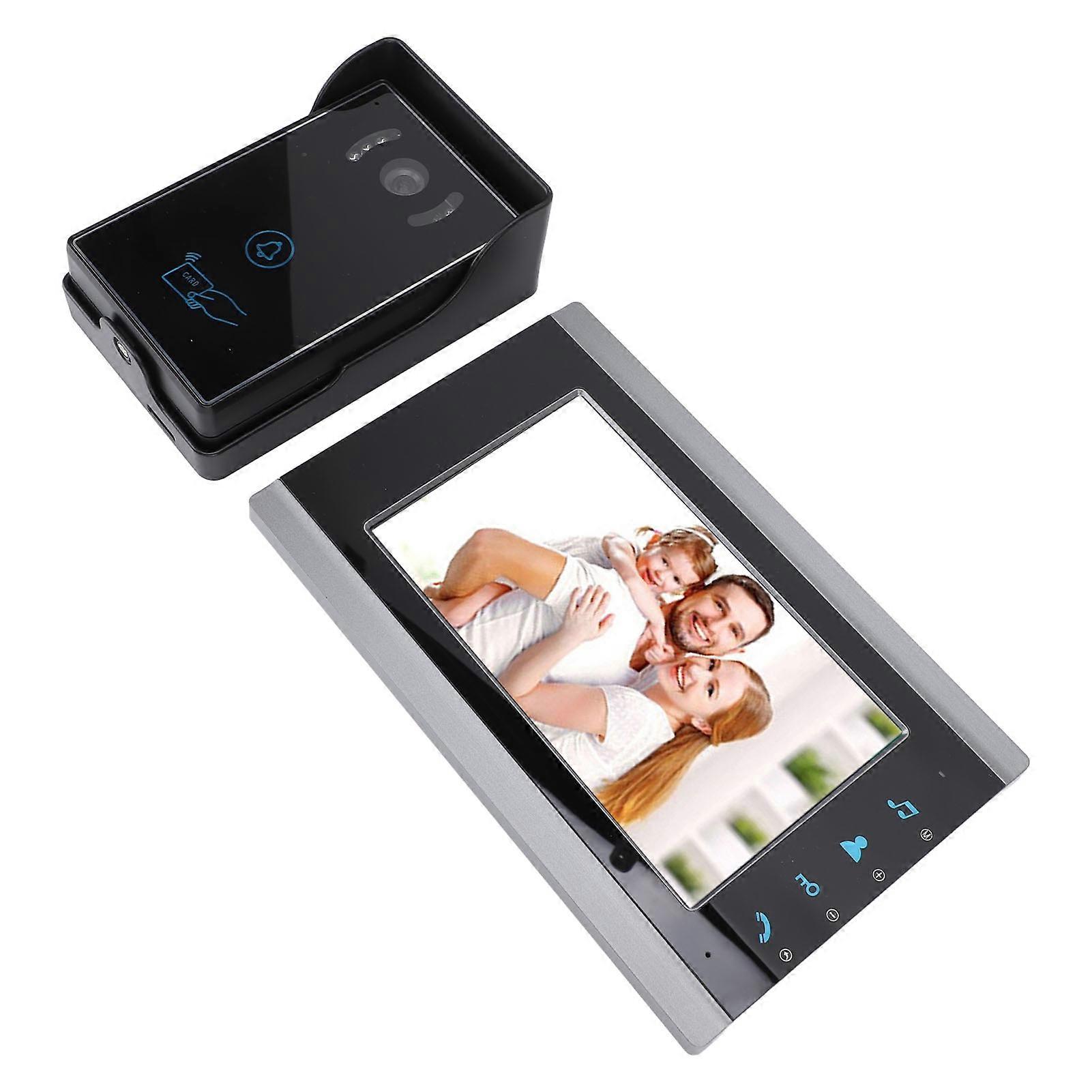 7 Inch Wired Video Intercom System 1080P IR Night Vision