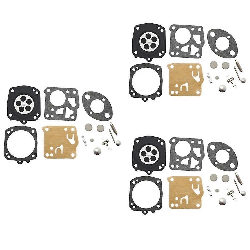 3pcs Carburetor Diaphragm Rebuild Repair Kit for 266 268 272 281 288 272XP 61 162 Chainsaw Tillotson -23HS