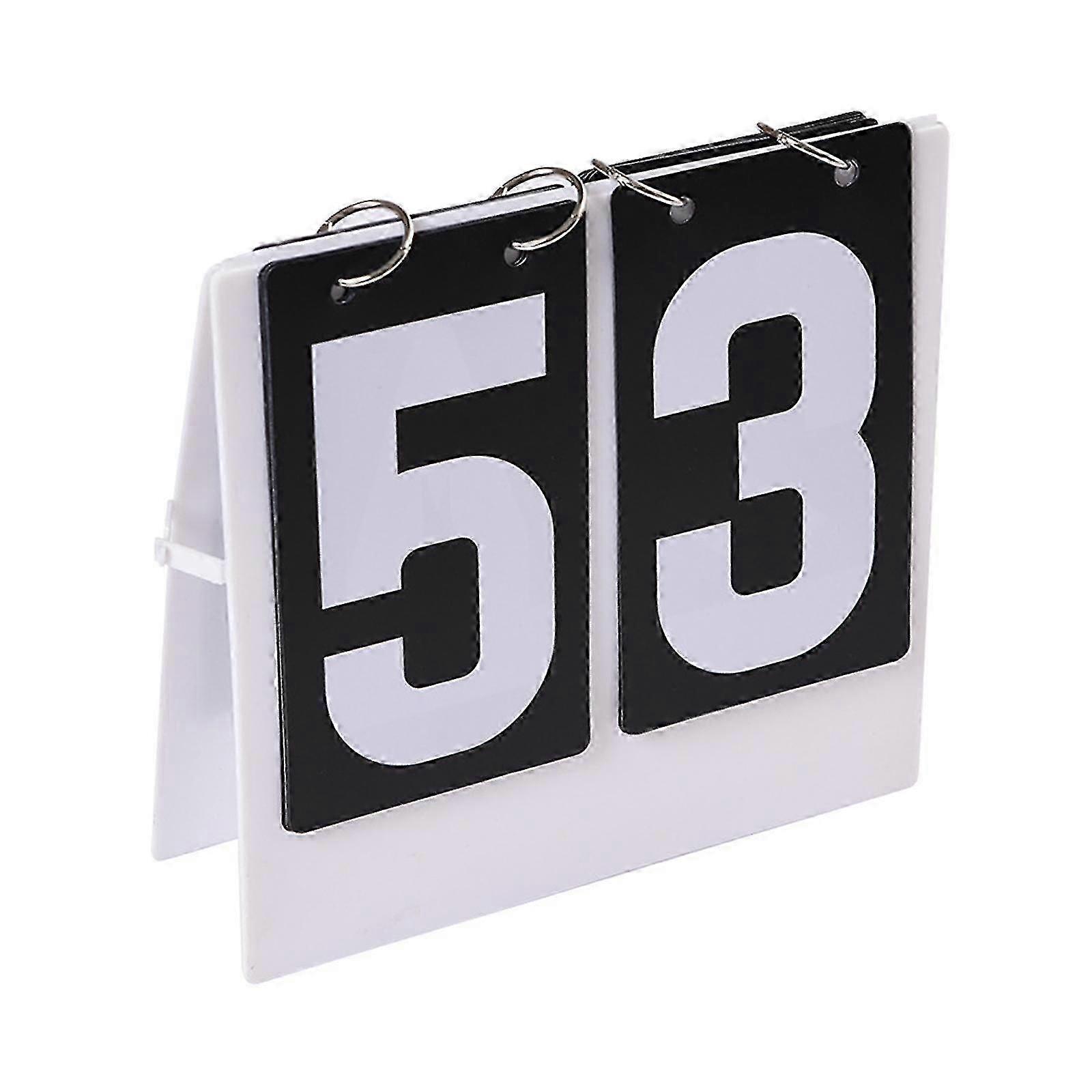 Basketball Flip Scoreboard Durable Tabletop for Soccer Badminton Co...