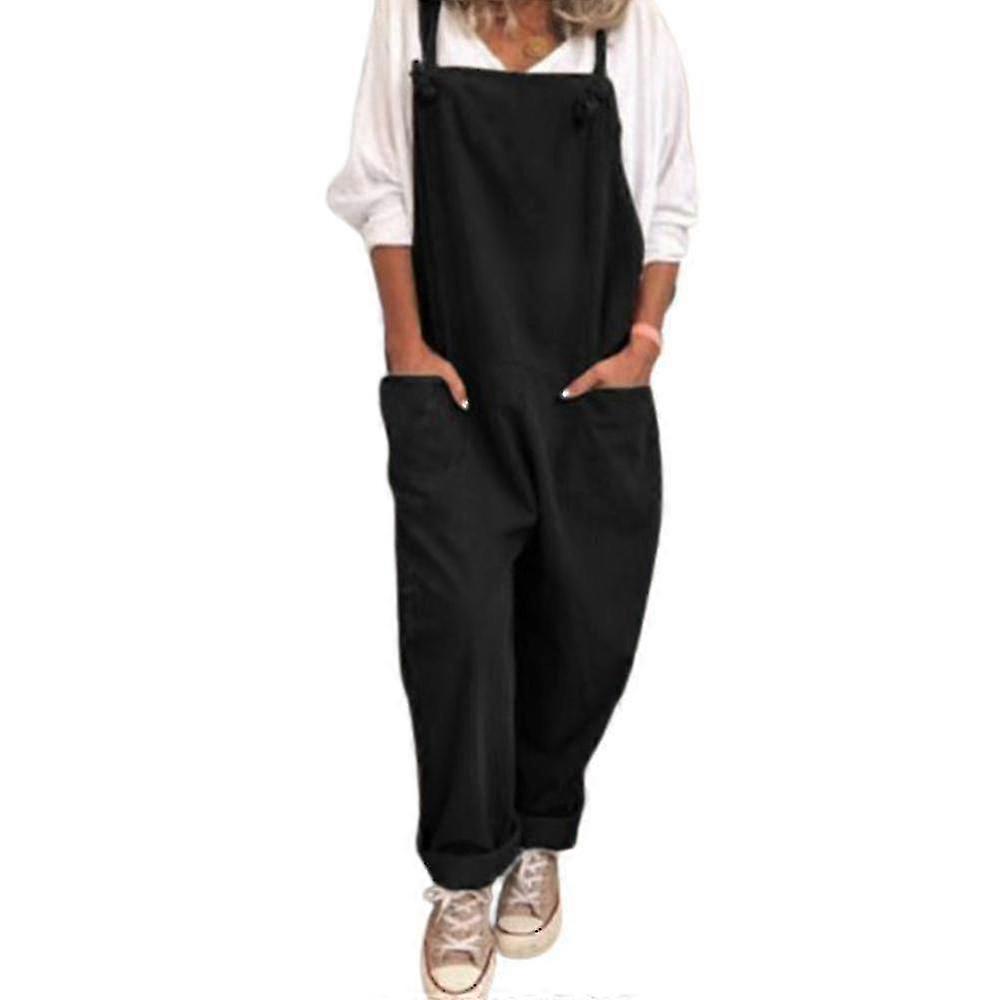 Ladies' jumpsuits, loose and casual with pockets, suitable for spring and summer