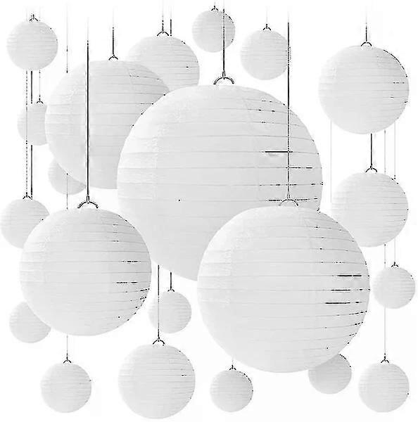 Paper lanterns, 5 pieces each in 4 specifications, suitable for multi-scene decoration