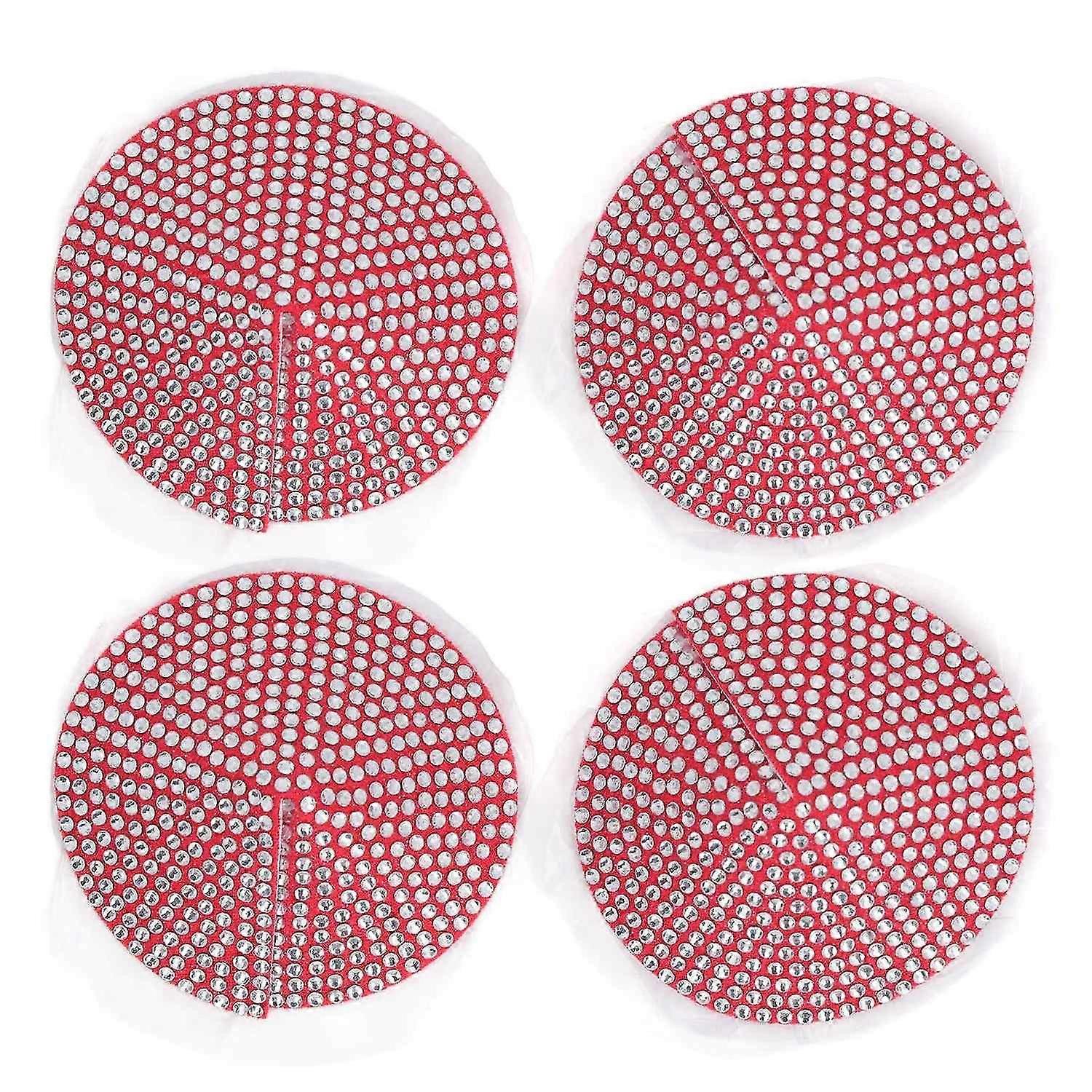 2025 Latest Model 2 Pairs Glitters Pasties Nipple Covers Shimmering Round Cone...