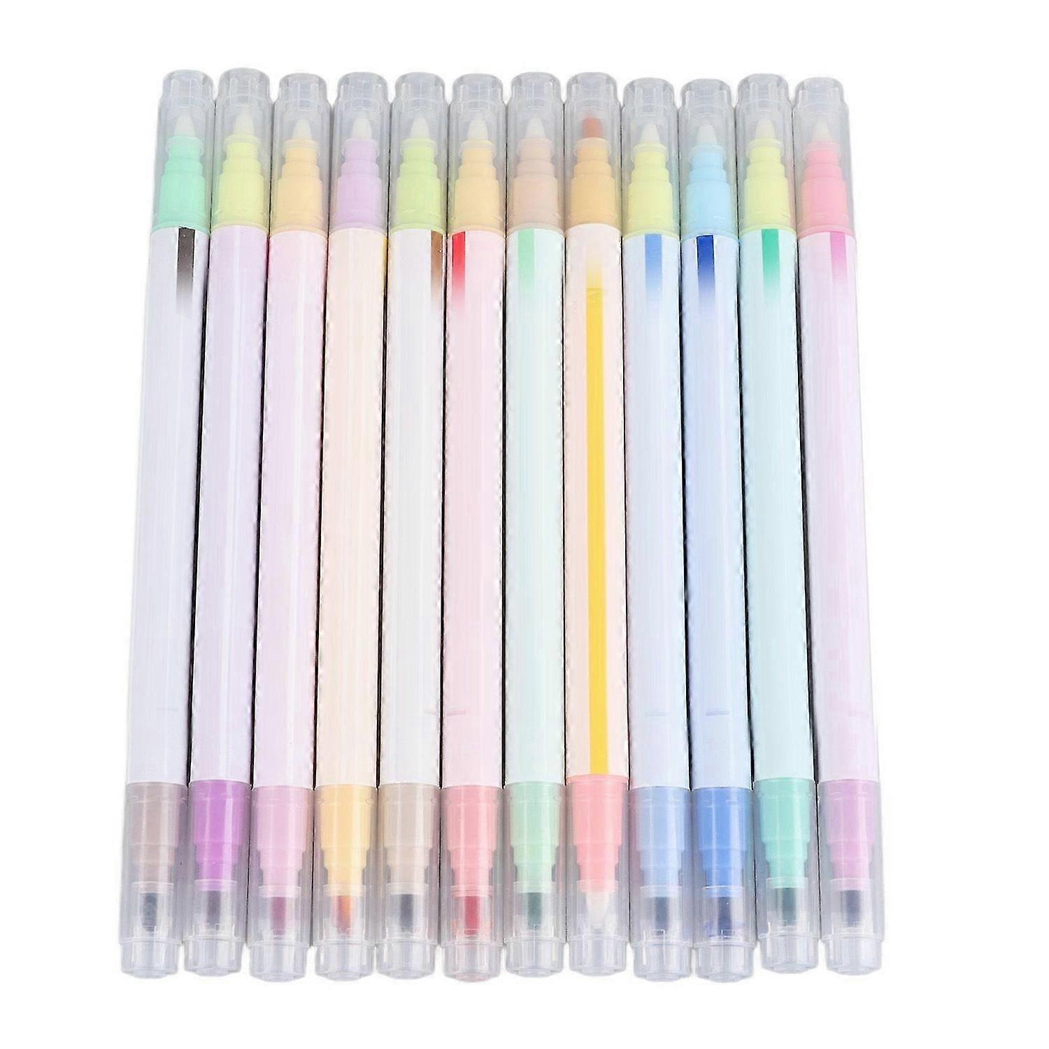 2025 Latest Model Double Ended Highlighter Vibrant Colors Lightweight Dual