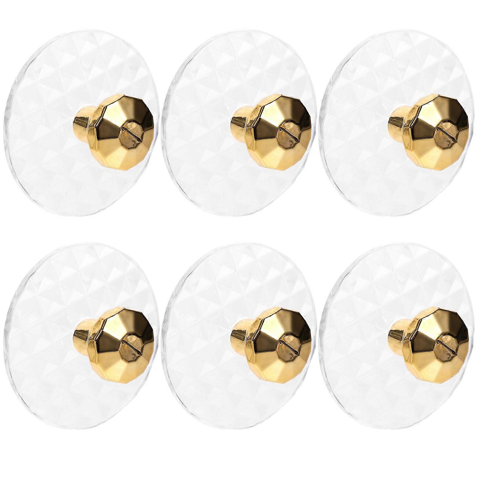 Diamond Hooks Wall Hangers for Hanging 24Pcs Multipurpose Golden Hooks