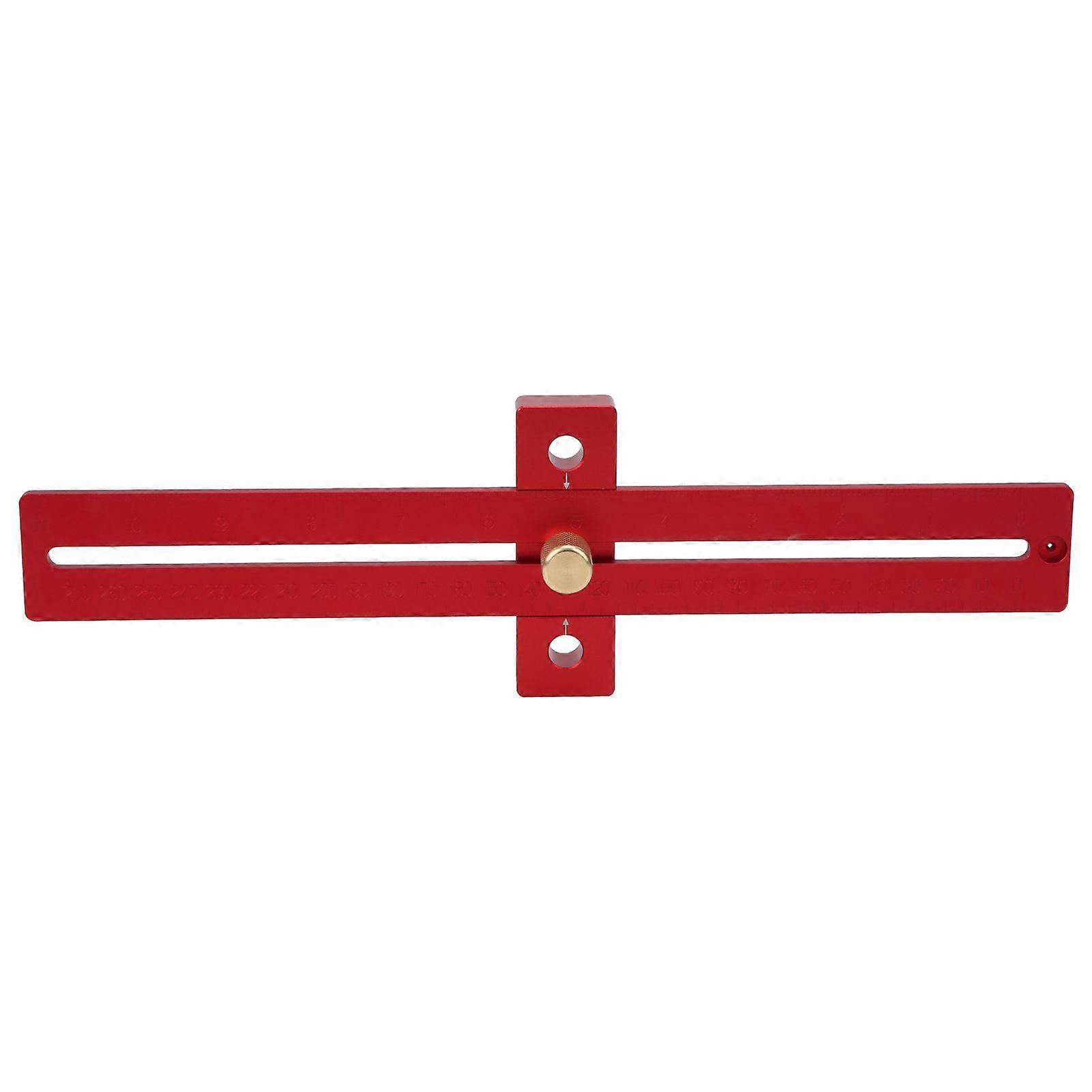 TType Ruler Line Scribing Woodworking Hole Scriber Carpenter CrossedOut Tool 0270mm