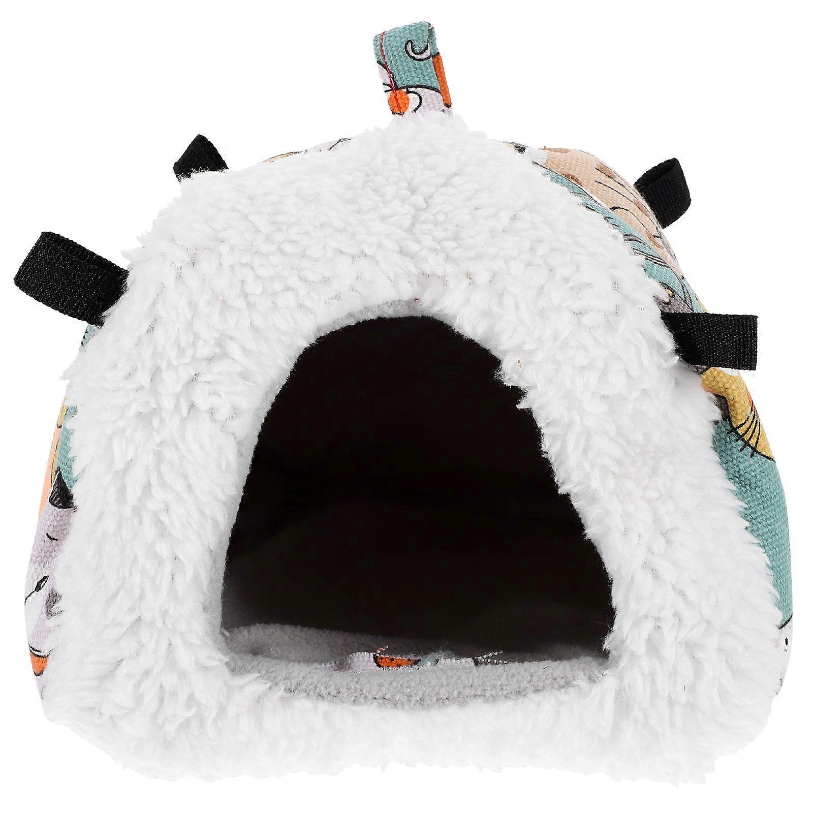 Comfortable Hamster Hideout Cotton Cage Hanging House for Pet Use