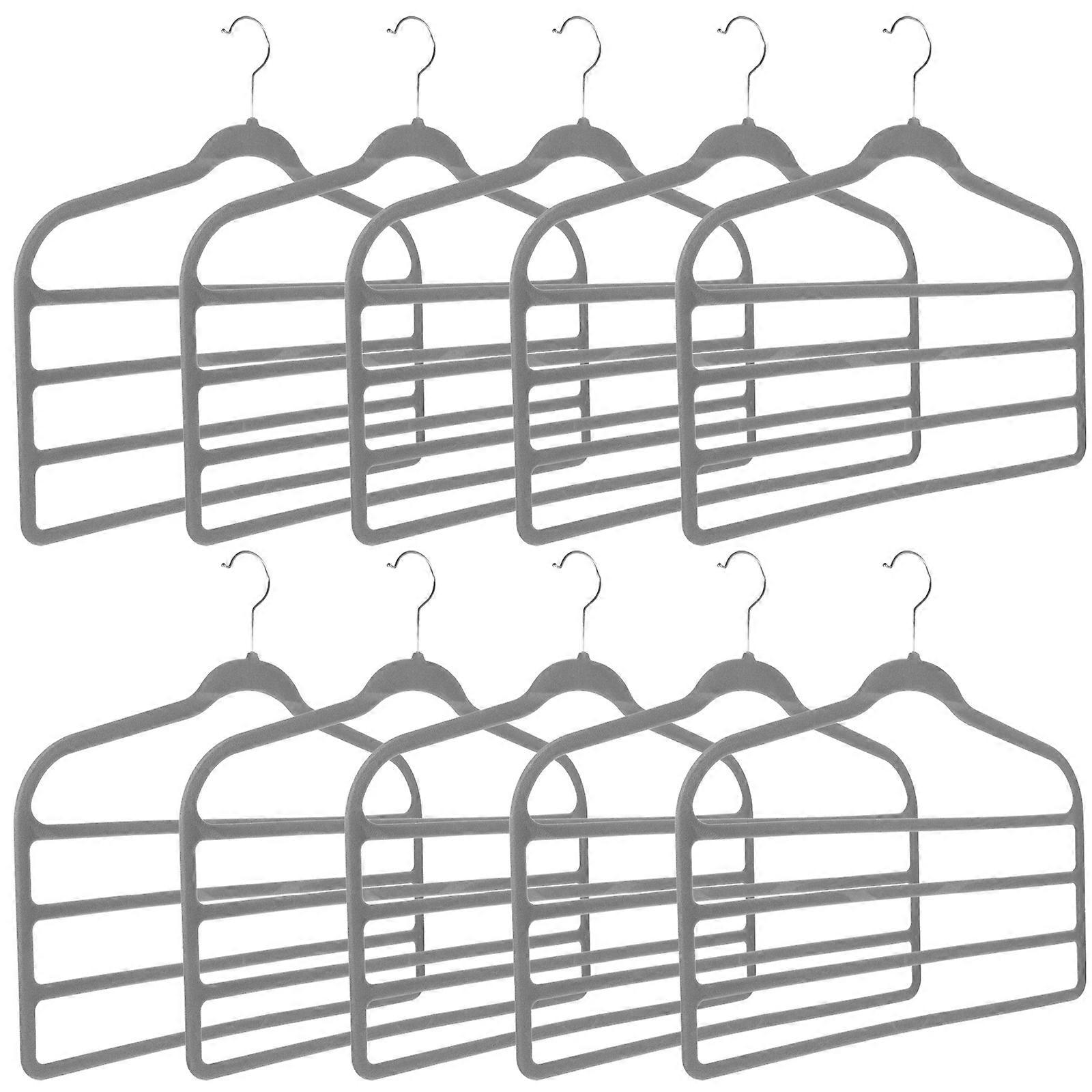 Space Saving Hangers Multi-Function for Home Use 20Pcs Multi-Layer Pants Hangers