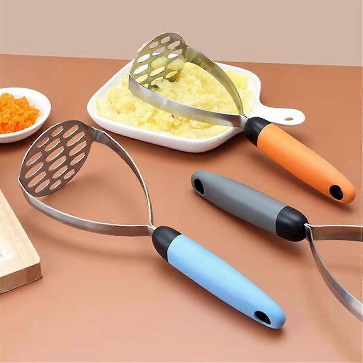 Stainless Steel Pressed Potato Masher Ricer Puree Juice Maker Potato Pusher Smooth Mashed Potatoes C