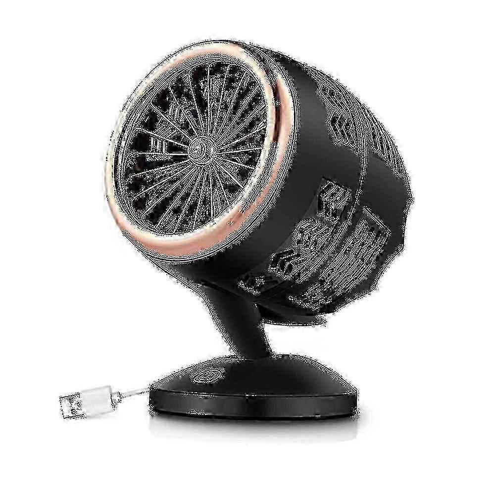 350w Space Usb Powered Heater Fan Portable Fan Fast Heating Thermostat Home -lk-2025-ss