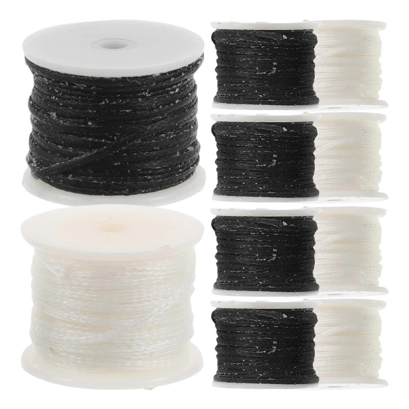 Waxed Linen Thread Stitching For Crafting Diy Projects 10m White 10 Rolls