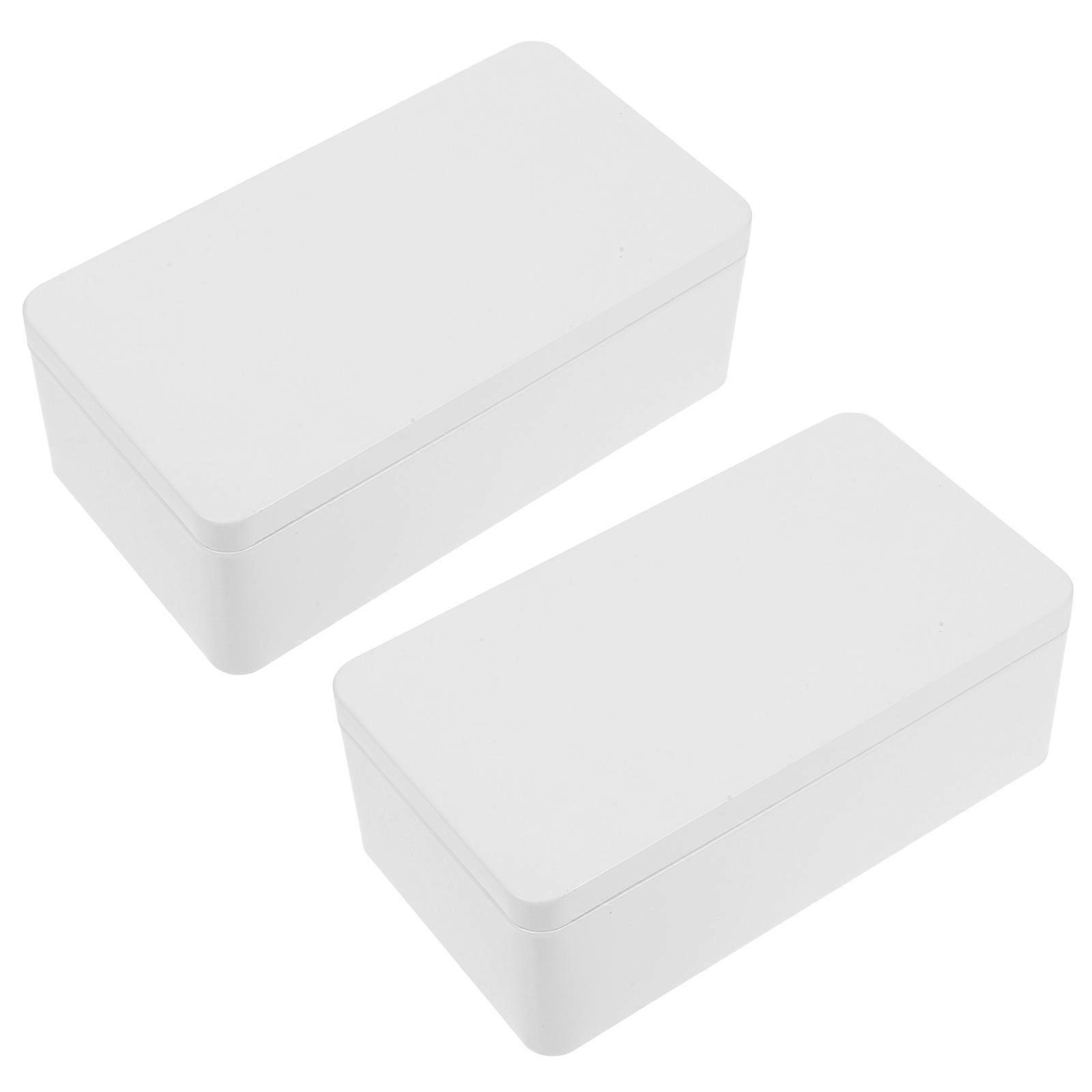 Storage Tins Tinplate Box for Storage 4Pcs Metal Container with Tight Seal