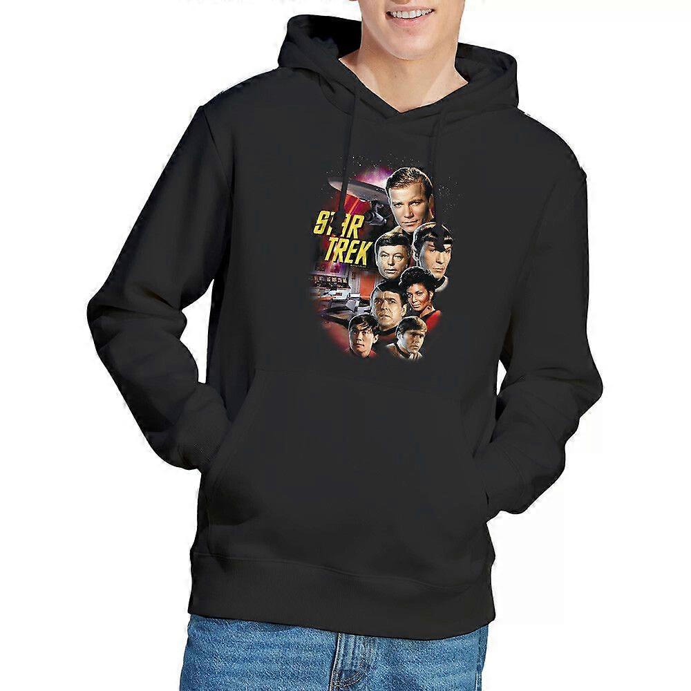 Moletom com Capuz Original Star Trek The Classic Crew S-3XL, Preto Estilo 401