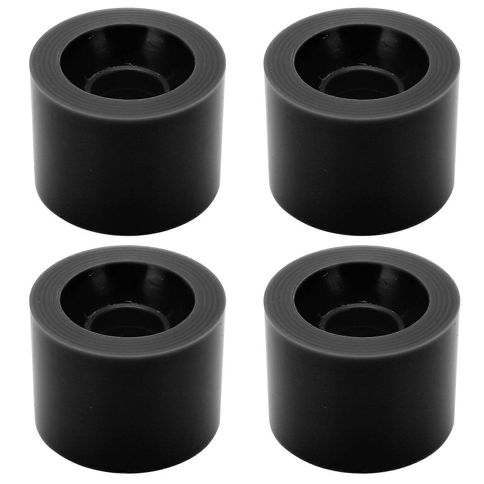 PUENTE 4 قطع عجلات لوح التزلج 60x45 مم 78A عجلات كروزر طويلة قطع غيار سوداء