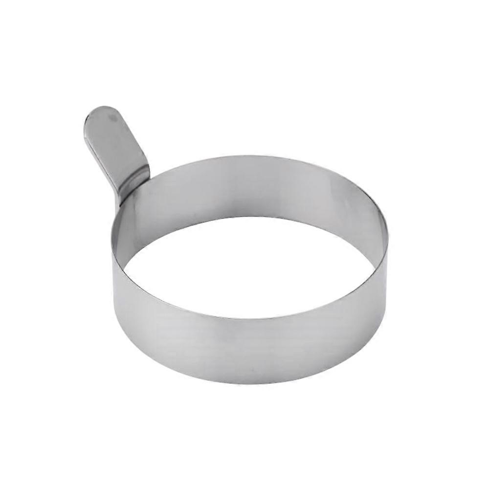 Cooking Mold Stainless Steel Egg Ring for Cooking 2Pcs Silver Kitchen Tool