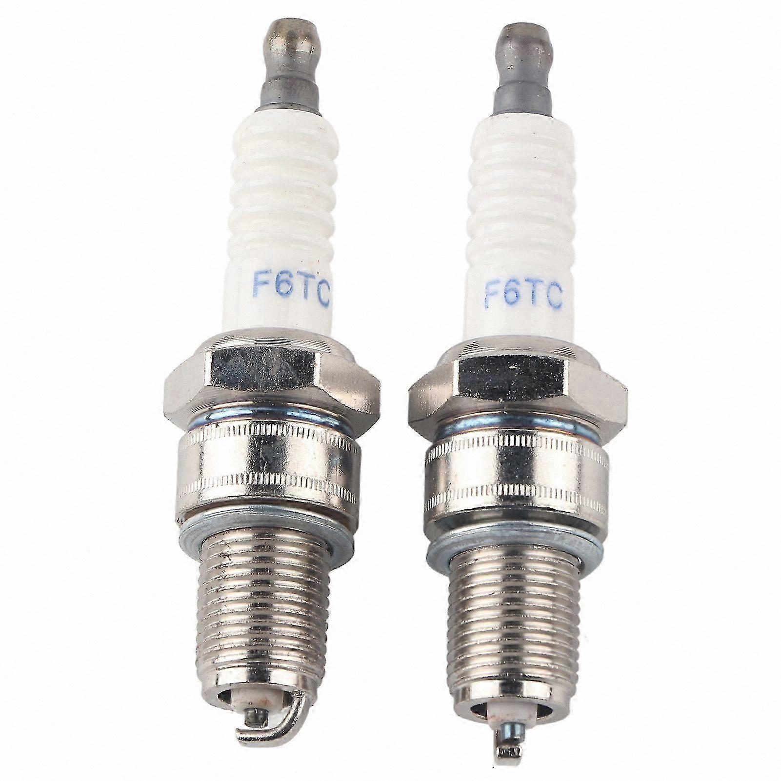 2-Pack F6RTC Spark Plug for Lawn Mower Engines Compatible with MTD 95110292 75110292 and Torch Engine 131039 Models