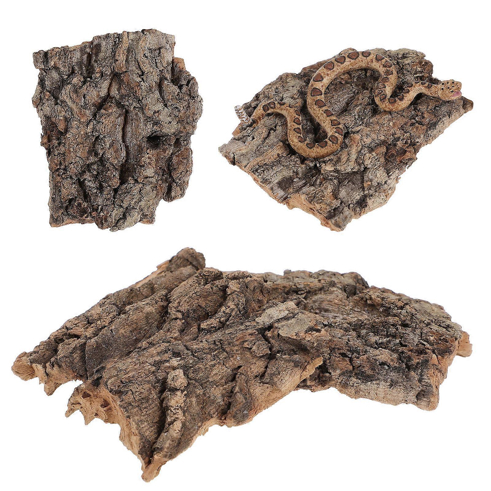 Reptile Tree Bark Decor Climbing Platform for Terrarium 16Pcs Pack