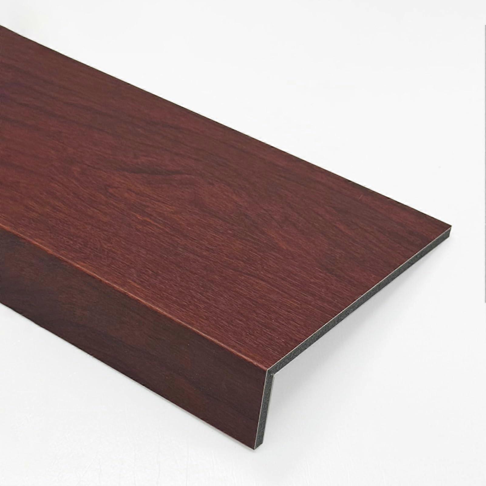 Acrylic Window Sill Capping Wood Finish, L Shape Sill Trim, Internal Window Sill Cover, For Home Office, L90cm W30cm