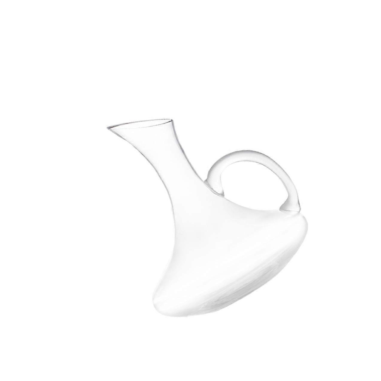 Unique Clear Wine Decanter Hand-Blown Exceptional Gift for Kitchen Dining Room Cafe