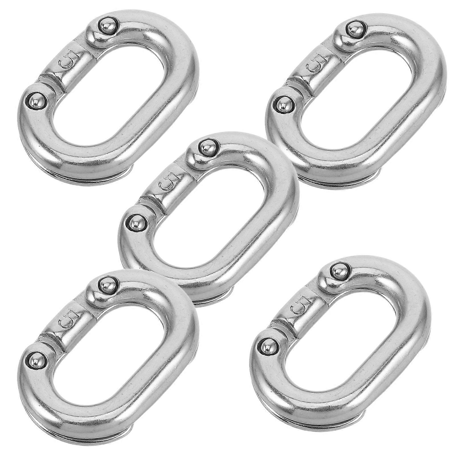 Chain Connector 20 Pcs Quick Link Chain Hooks For Mechanical Equipment With Wear Resistance And Silver Finish