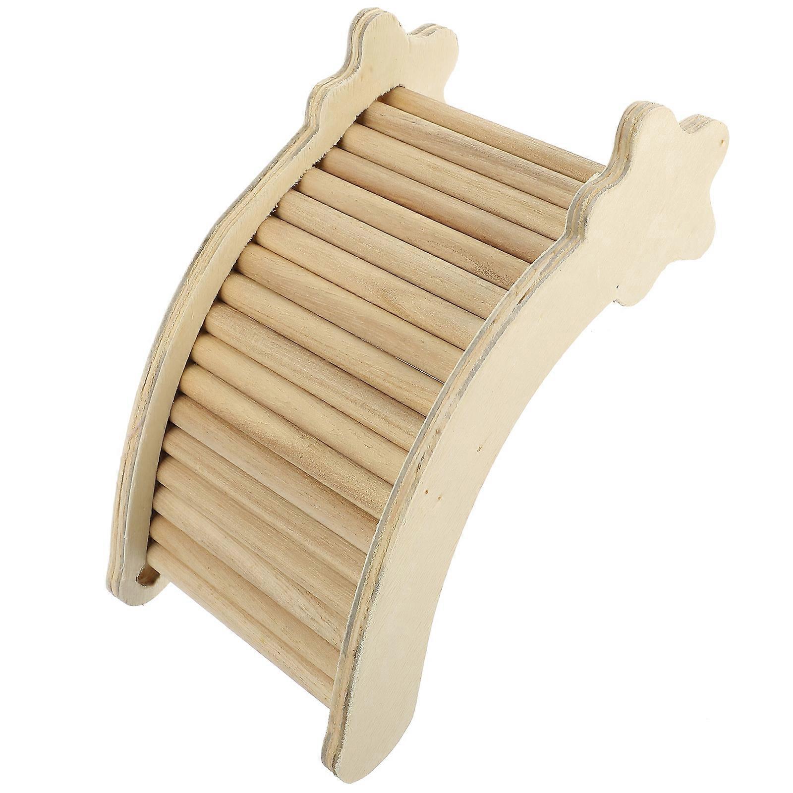 Wooden Ladder Toy For Chinchilla Featuring Safe Design For Pets In Rectangular Shape Promoting Entertainment 4Pcs