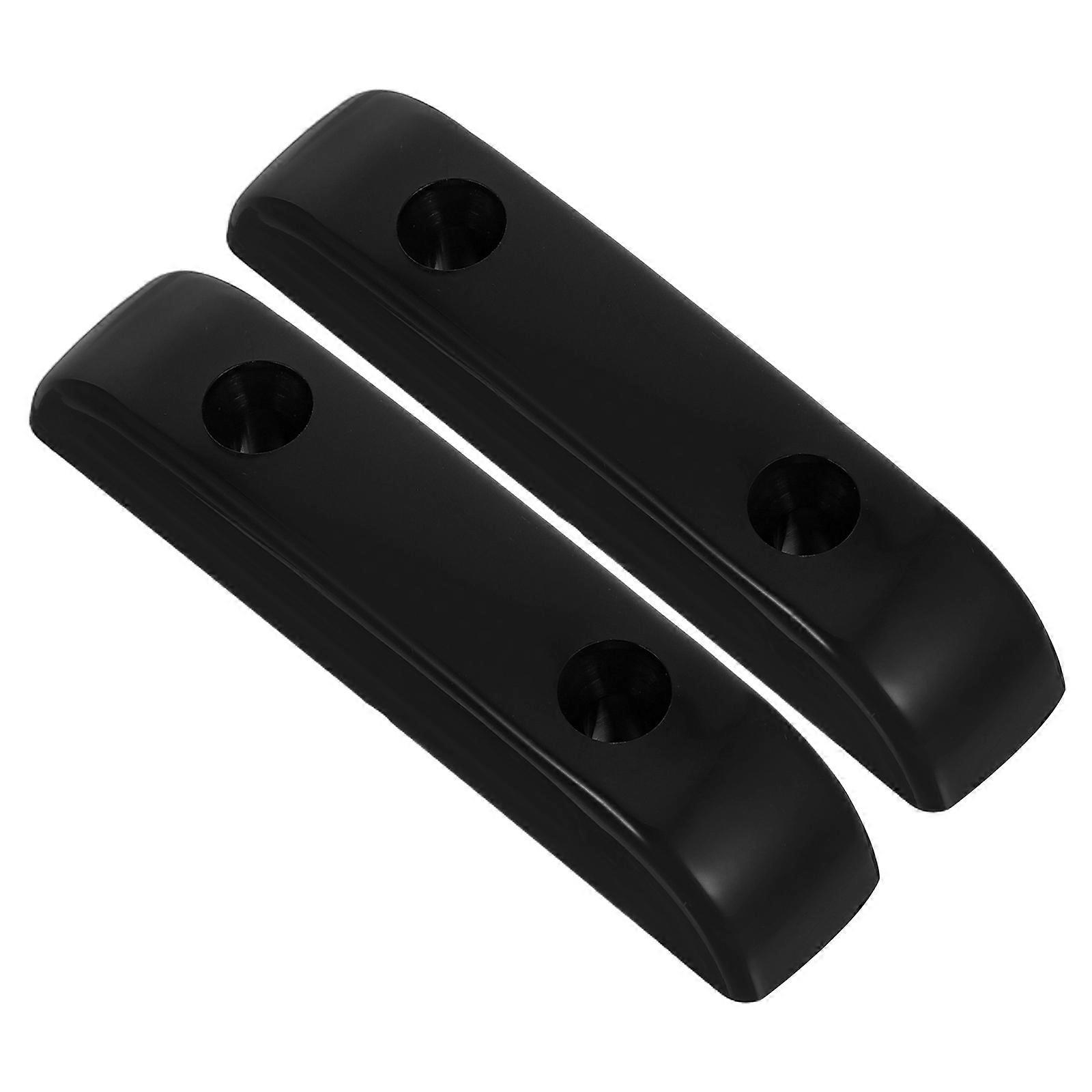 2Pcs Guitar Accessories Thumb Rest For Long-Term Music Practice Black Rectangular Support