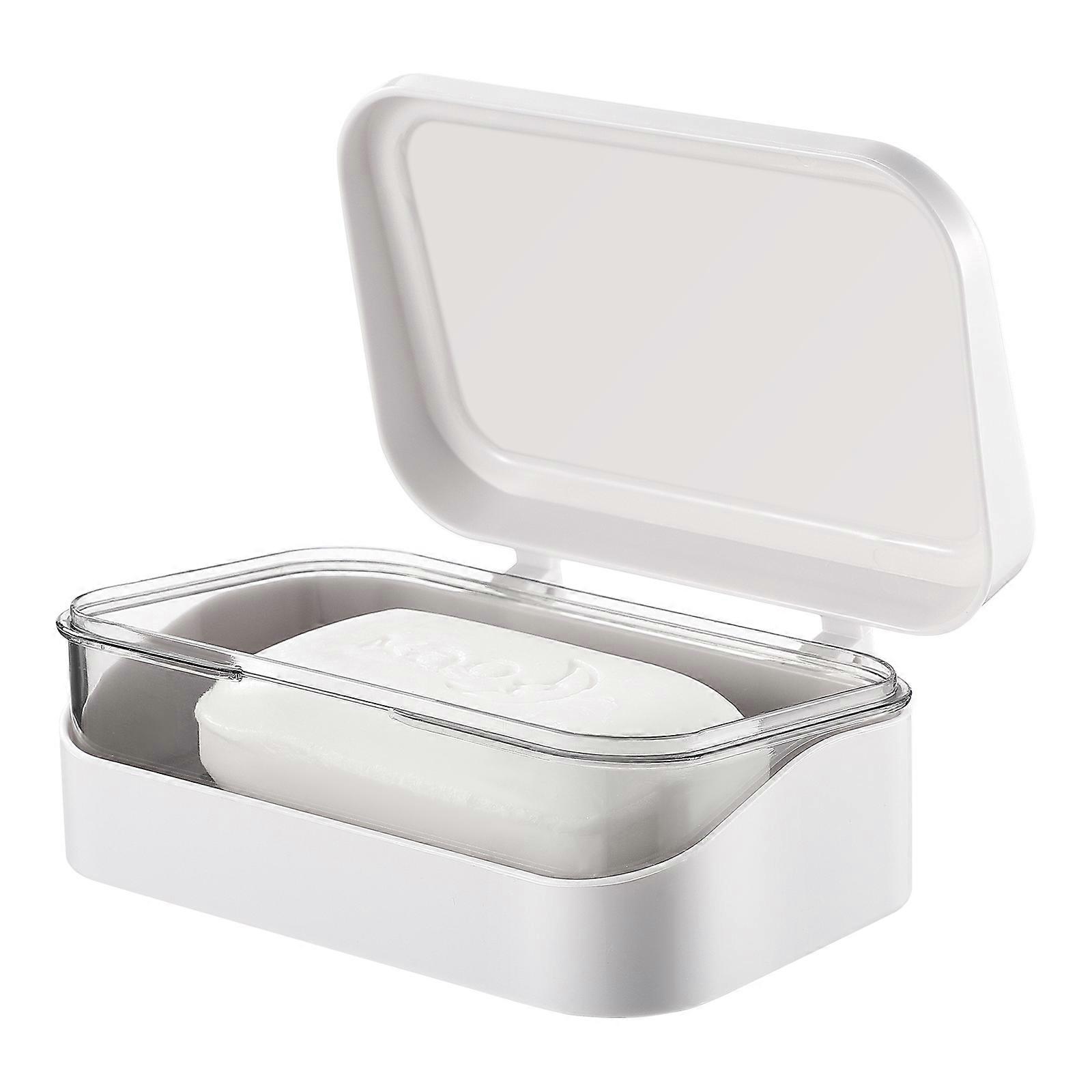 Draining Soap Storage Box Ounona Bathroom Soap Holder 2Pcs