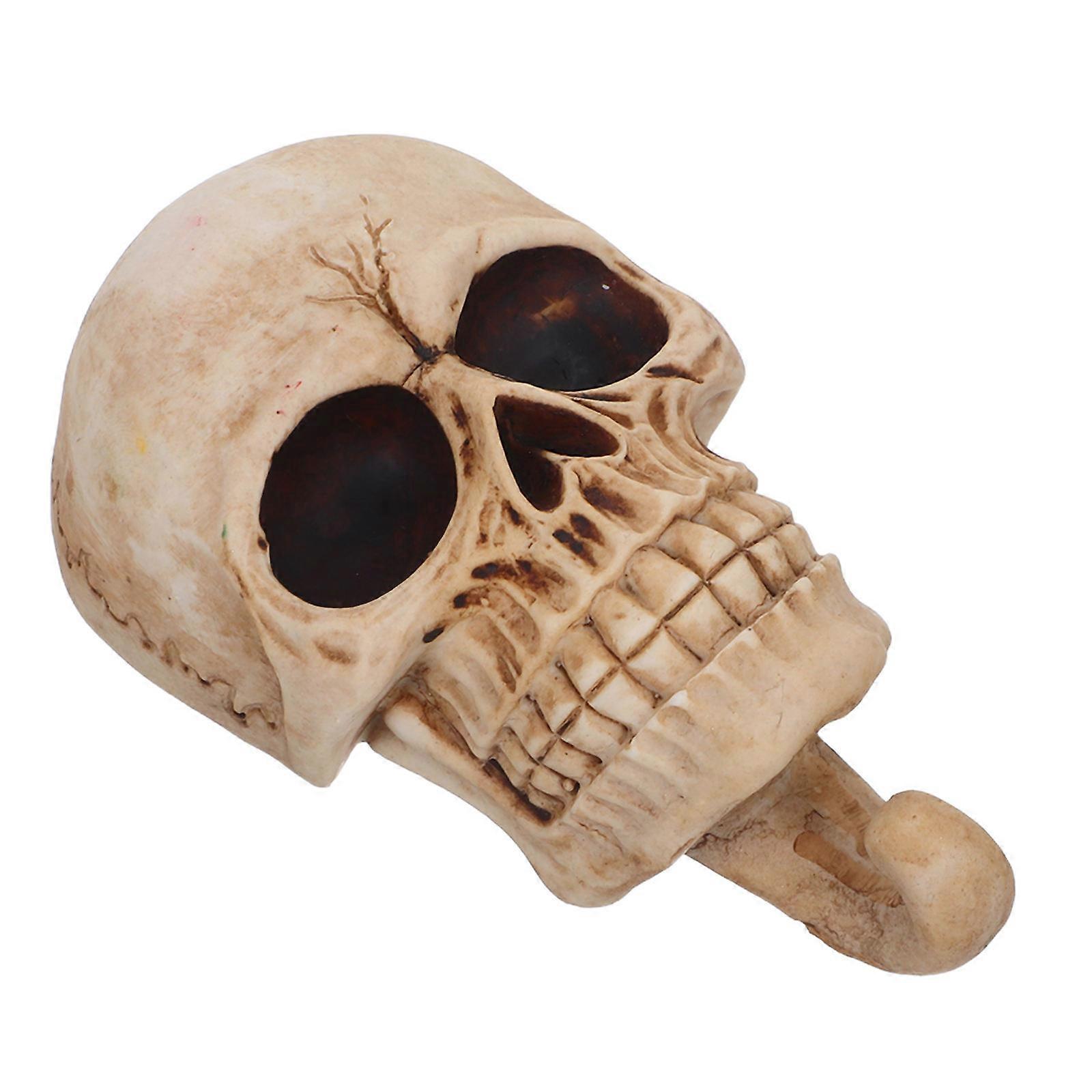 Halloween Skull Hook Wall Mounted Skull Shape Hook for Key Holder 2Pcs