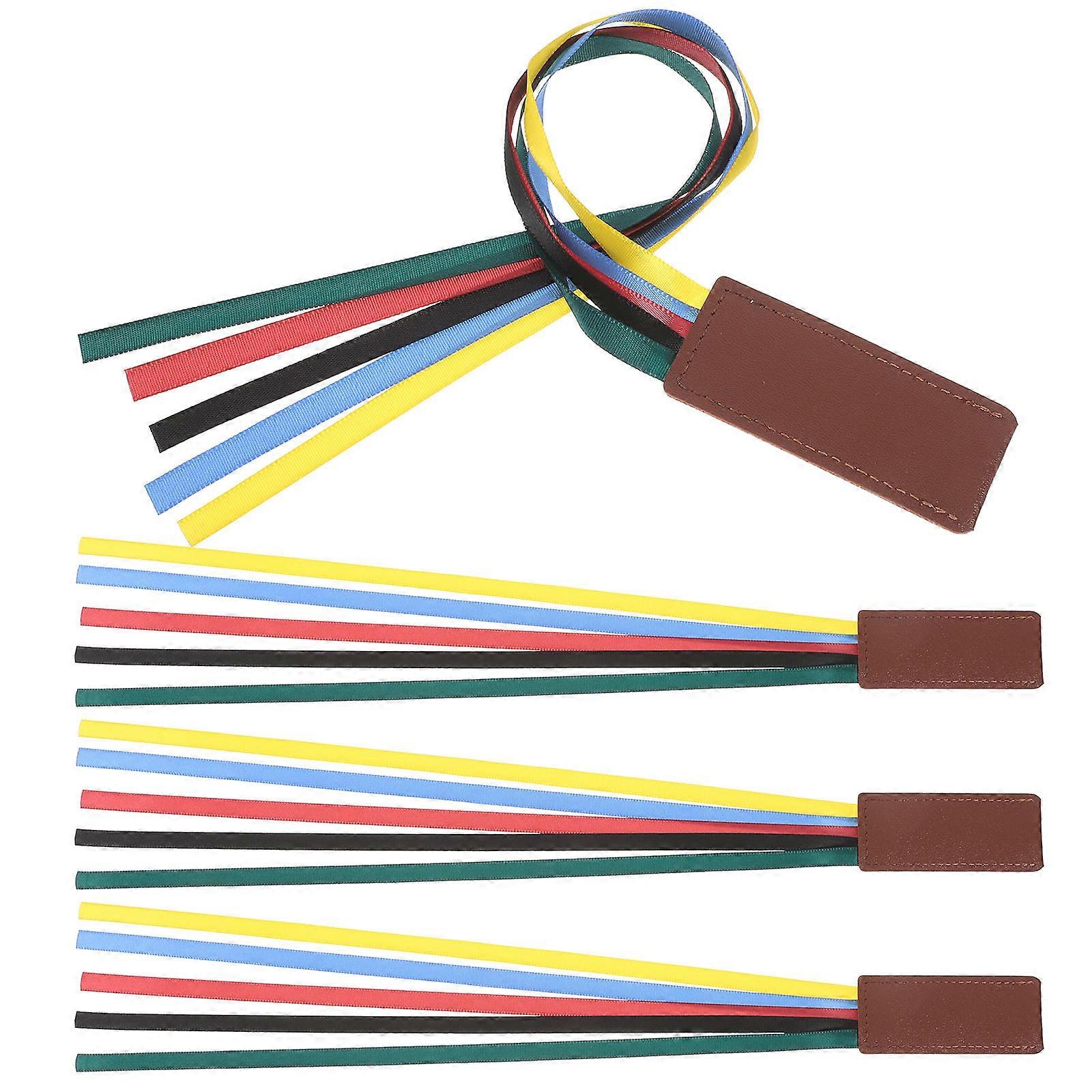 Multi-function Book Marker PU Convenient Ribbon Markers DIY Craft Projects Wedding Souvenirs 4Pcs