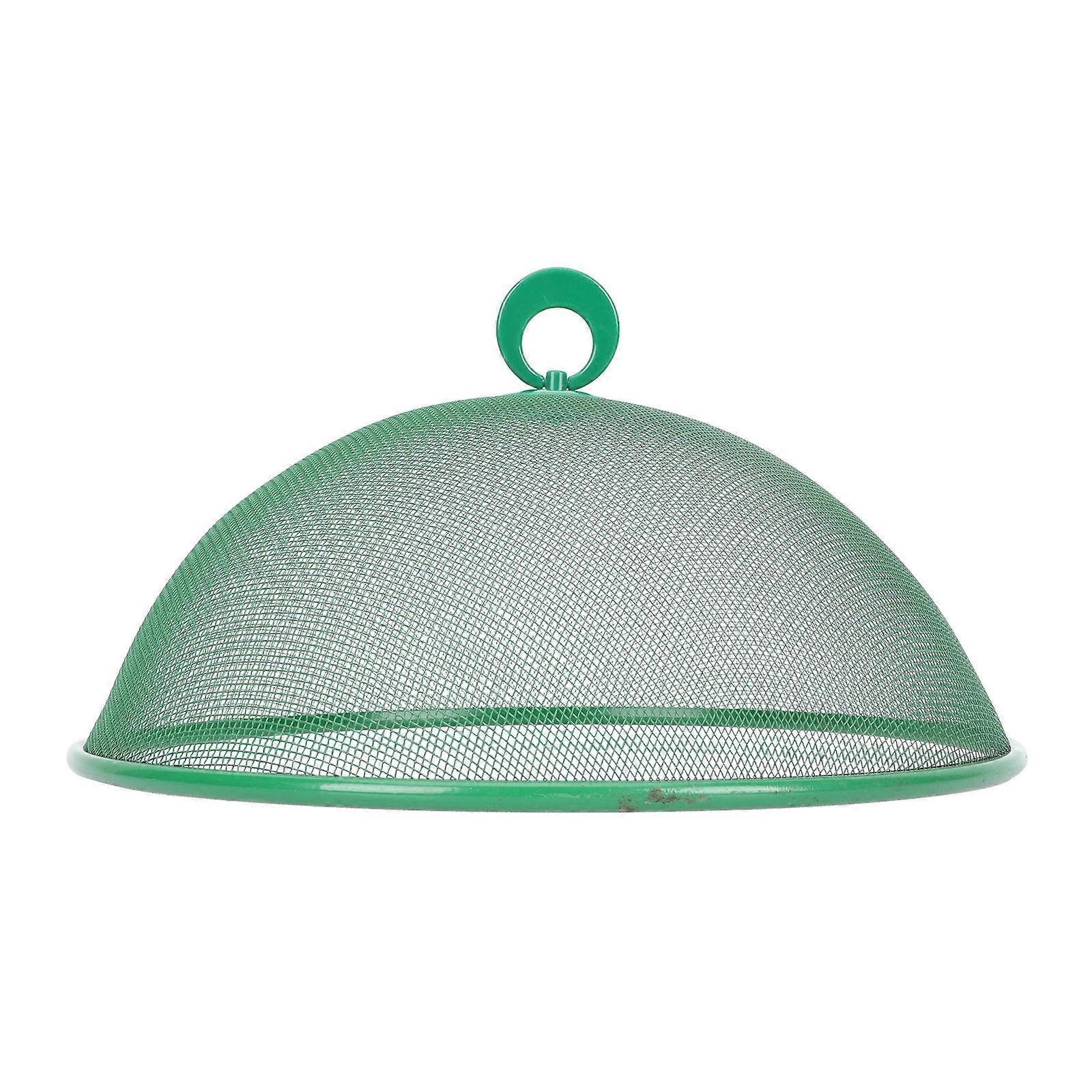 Protective Tabletop Food Cover For Restaurant Use Round Green Meal 1Set