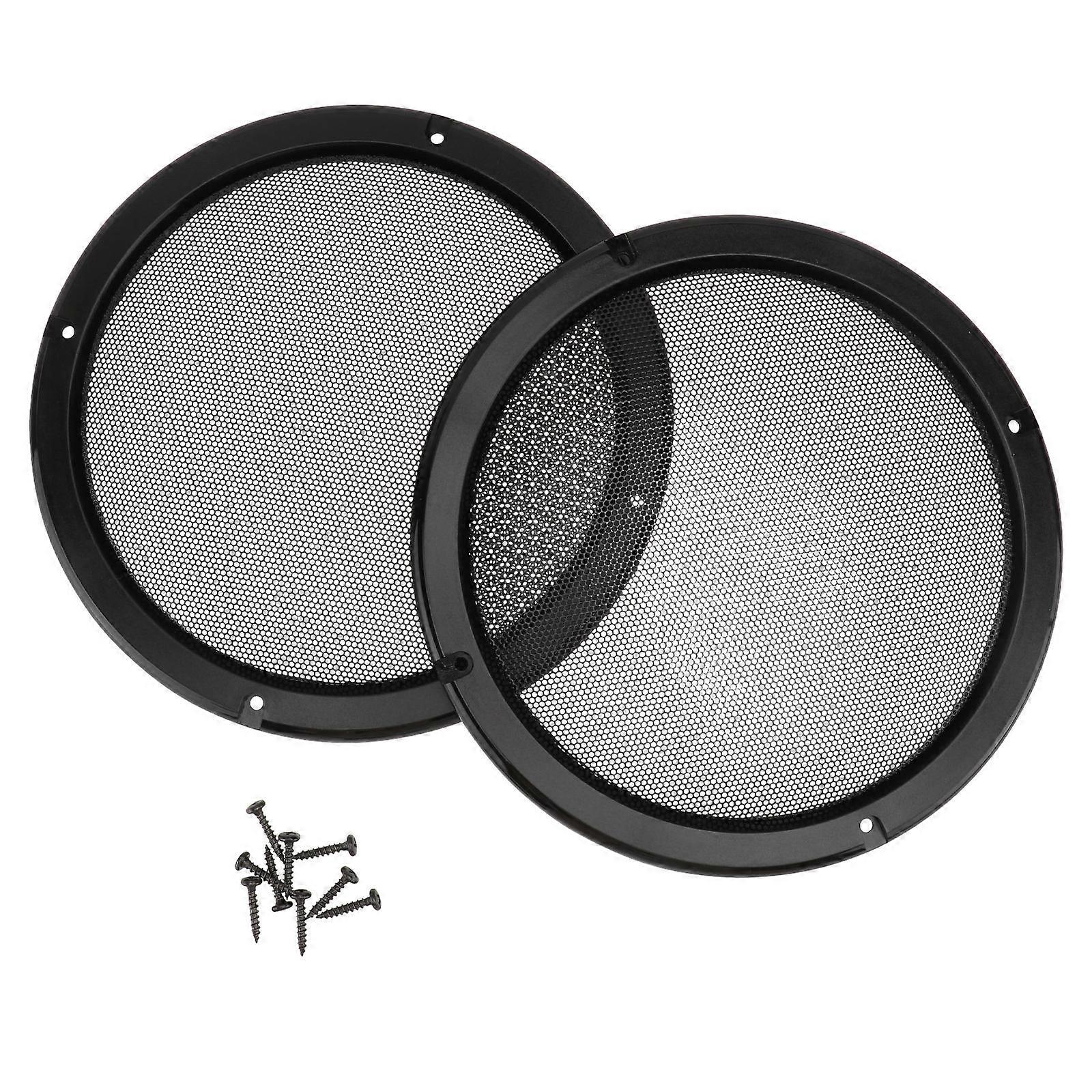 Car Speaker Loudspeaker Covers for Protection with 6Pcs Black