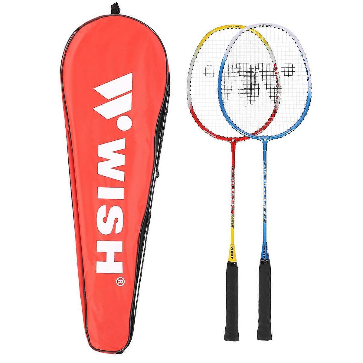 Badmintonset – 2 racketar, fjäderbollar ingår