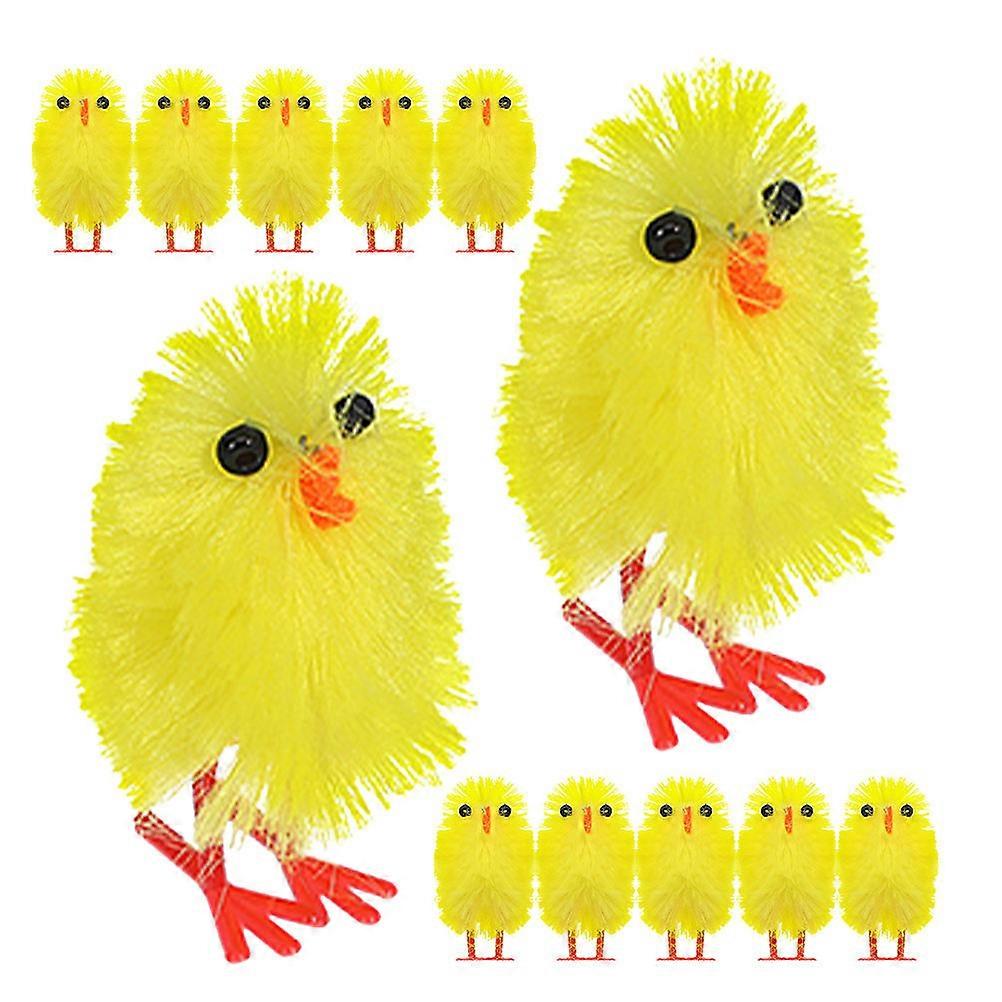 120Pcs Mini Easter Chicks for DIY Crafts and Basket Decorations Yellow