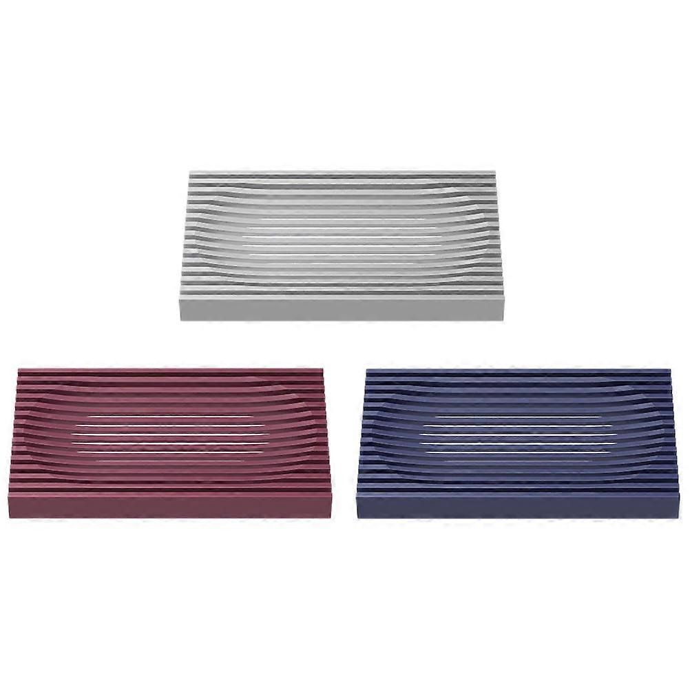 Silicone Soap Drain Trays for Bathroom Use 6Pcs Practical Soap Drain Trays