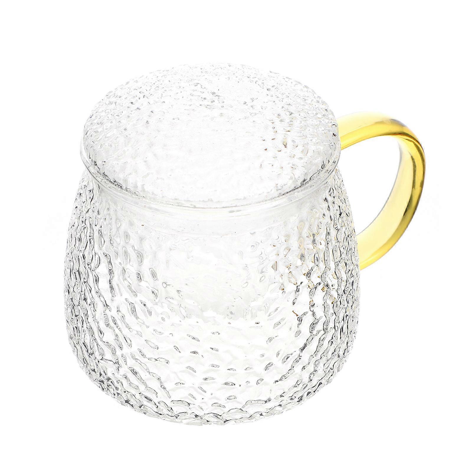 Tea Cup Heat-Resistant Tea Mug for Drinking 2Sets with Ergonomic Handle