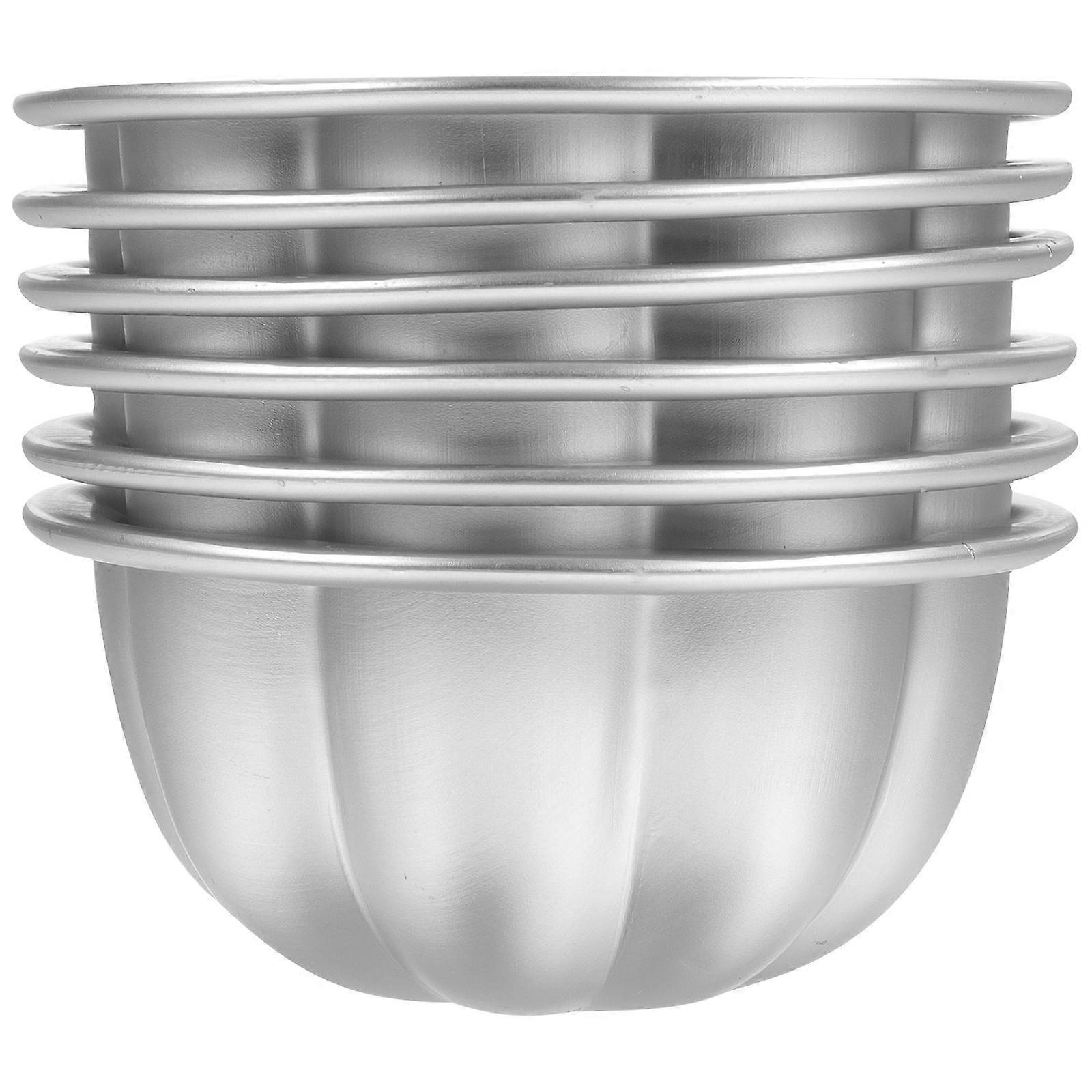 Non-Stick Pudding Mold Multi-Use Cake Mold for Baking 24Pcs Silver
