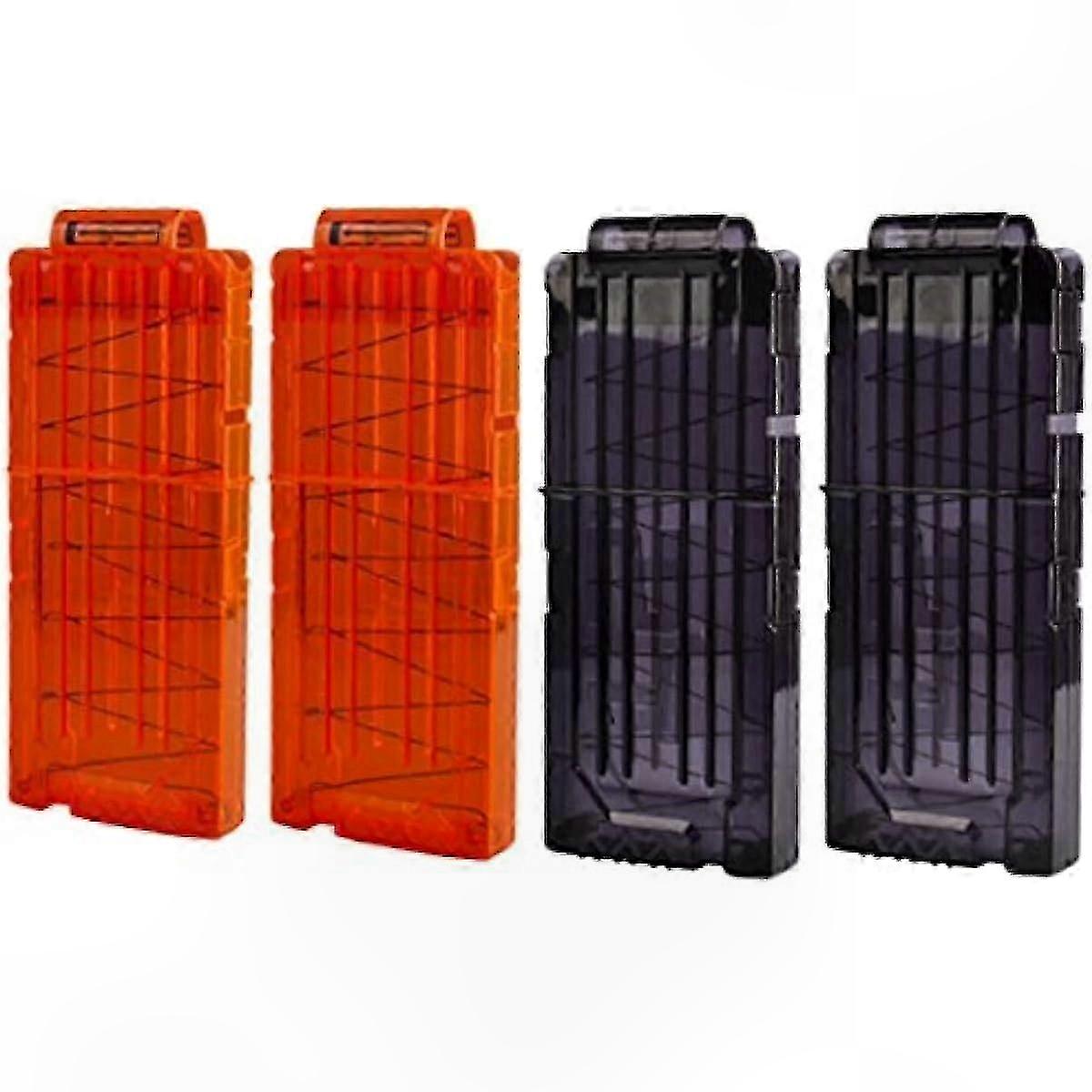 4-Pack Foam Dart Cartridges for Elite Series Blasters, 12-Dart Quick Reload Clips