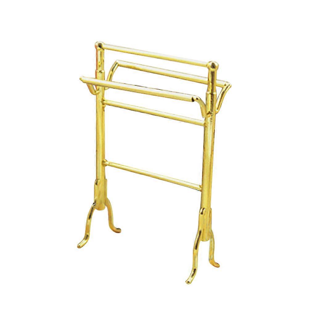 Mini Towel Stand Alloy Miniature Towel Rack for Decoration 3Pcs Set