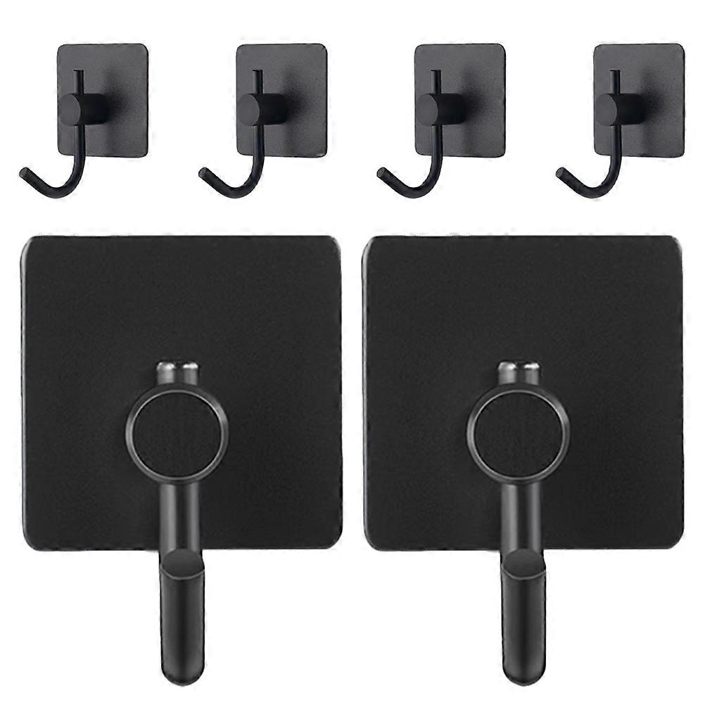 Clothes Hanging Hooks For Study And Hallway Use Rectangular Design 304 Stainless Steel 24Pcs With Adhesive