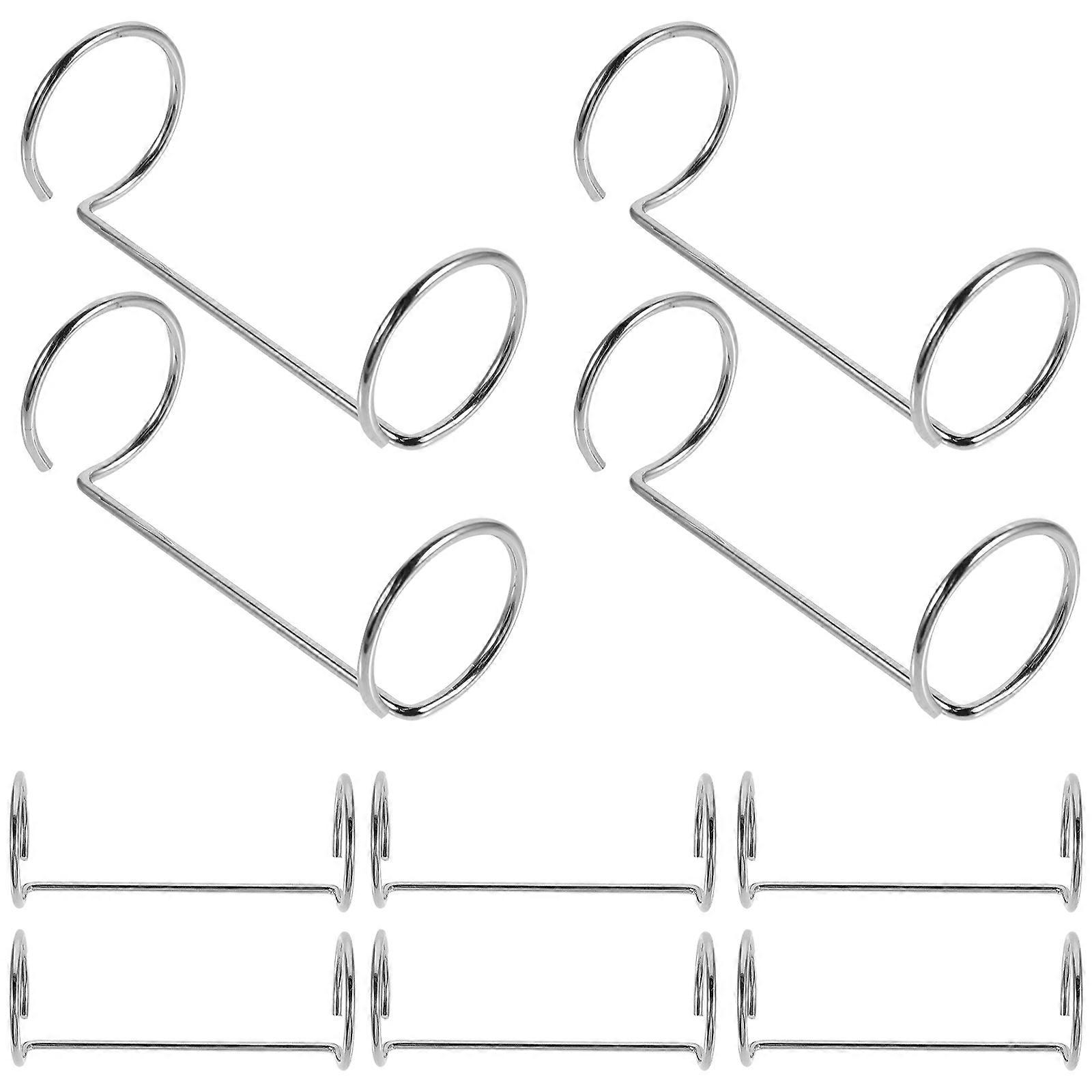 Metal Binder Ring Double Ring Binder for Menu Sign 20Pcs