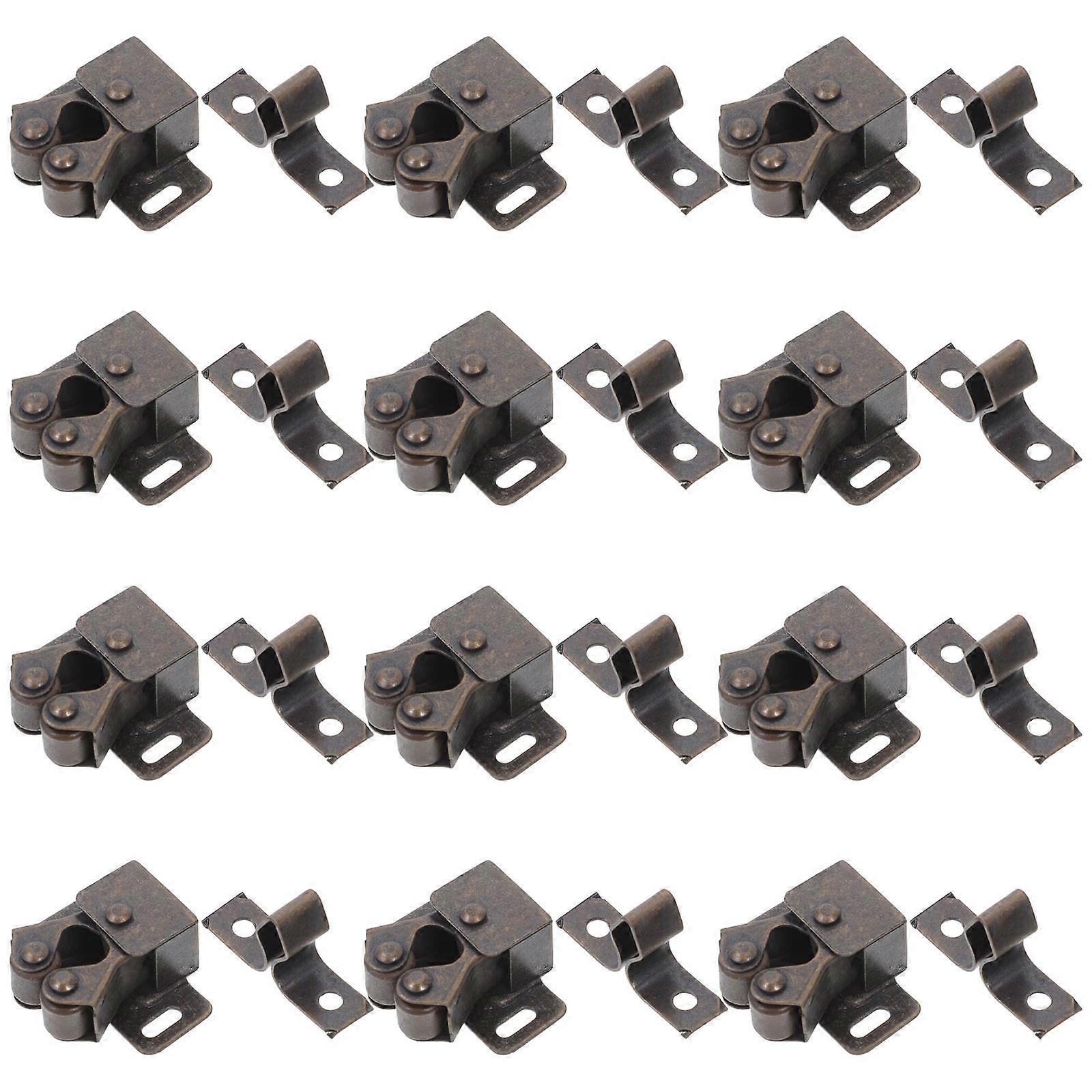 Double Roller Catch Cabinet Latch For Indoor Use 36 Sets Spring-Loaded Latch Practical Use Enhancing Smooth Operation