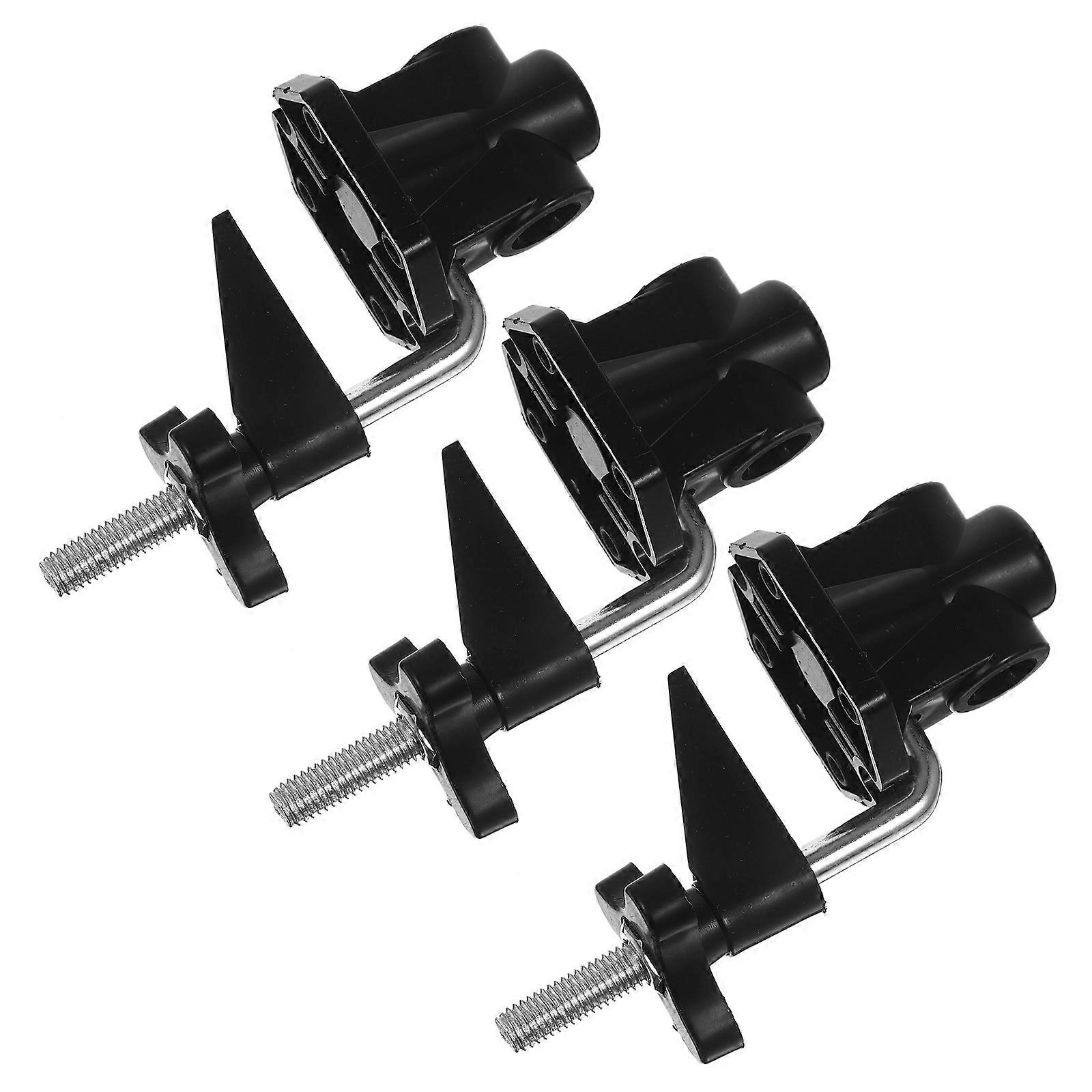 Base Table Lamp Clip Sturdy and Durable Home Use 13.00x6.00x2.00cm 3Pcs